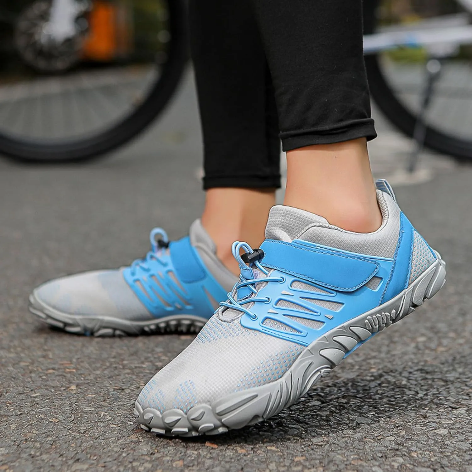 SECHRITE Women's Mens Barefoot Hiking Shoes Minimalist Trail Running Sneakers Zero Drop Sole Wide Toe Box Parkour Trekking Workout Footwear