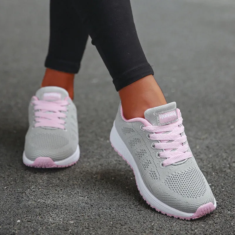 Shoes Women's Sneakers Fashion Lace Up Casual Shoes Women Flats Soft
