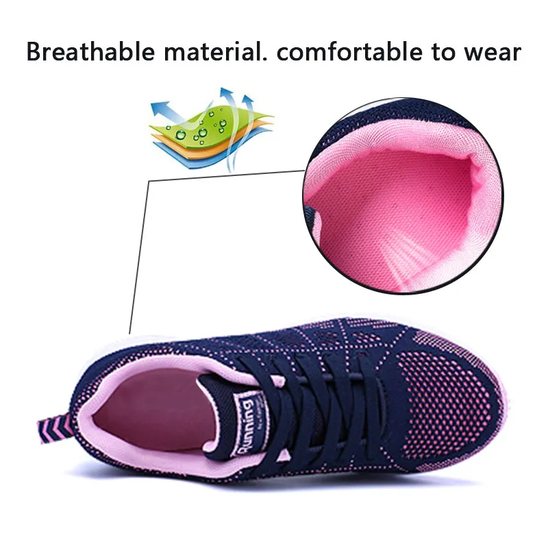 Shoes Women's Sneakers Fashion Lace Up Casual Shoes Women Flats Soft