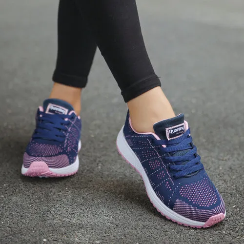 Shoes Women's Sneakers Fashion Lace Up Casual Shoes Women Flats Soft