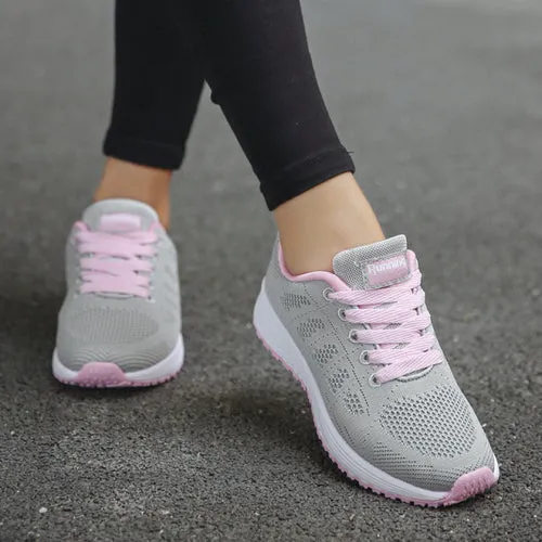 Shoes Women's Sneakers Fashion Lace Up Casual Shoes Women Flats Soft