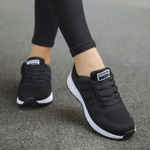 Shoes Women's Sneakers Fashion Lace Up Casual Shoes Women Flats Soft