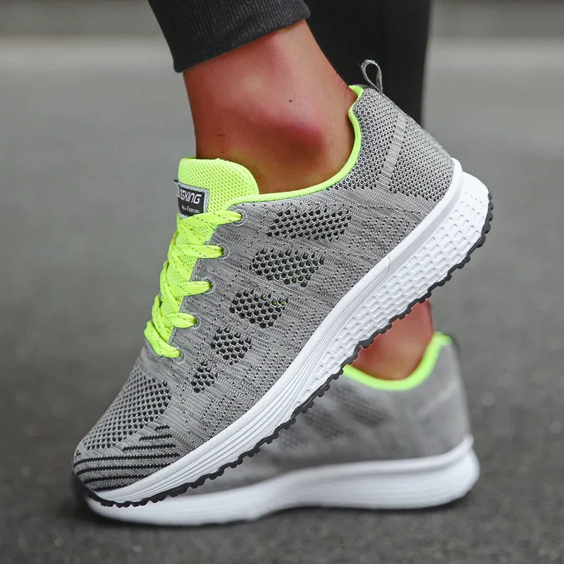 Shoes Women's Sneakers Fashion Lace Up Casual Shoes Women Flats Soft