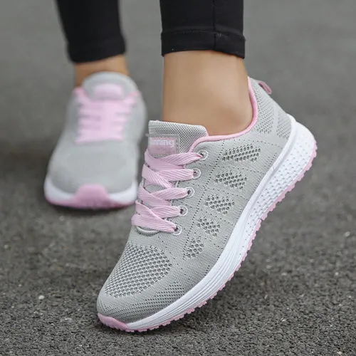 Shoes Women's Sneakers Fashion Lace Up Casual Shoes Women Flats Soft