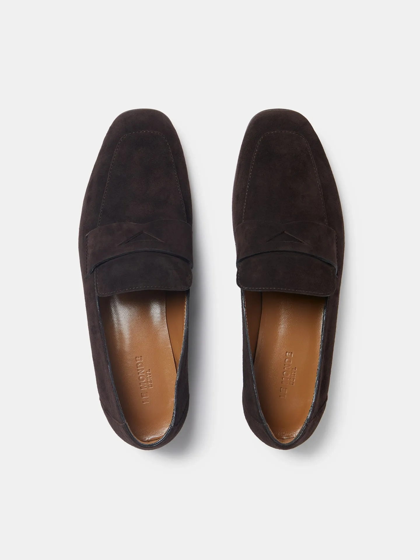 Soft Loafer / Chocolate Placket Suede