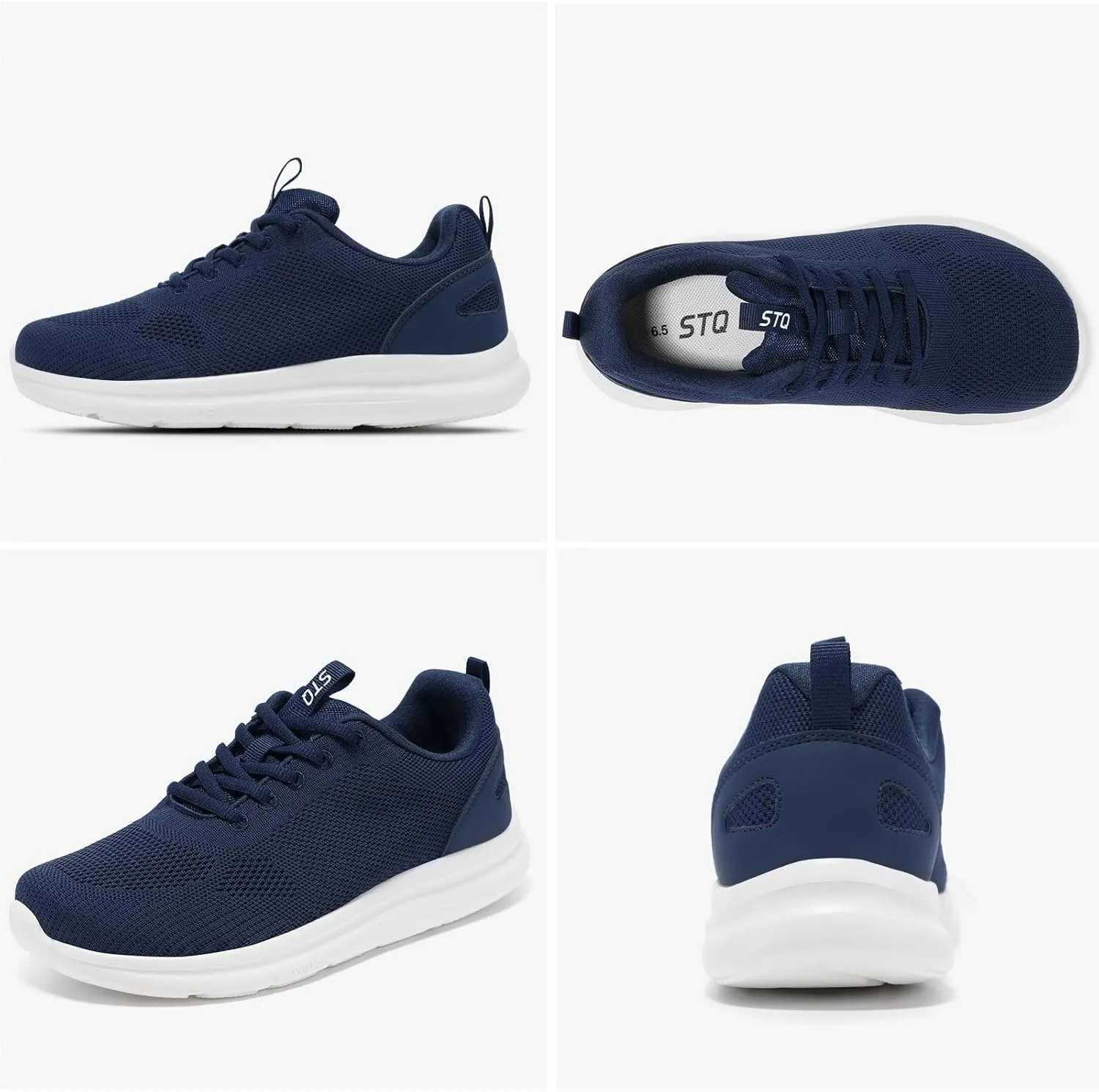 STQ Wide Toe Box Walking Shoes Women Orthopedic Swollen Feet Diabetic Tennis Running Sneakers for Plantar Fasciitis Arch Support Bunions