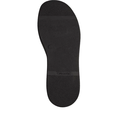 Tamaris Black Platform Sandal|2830344001