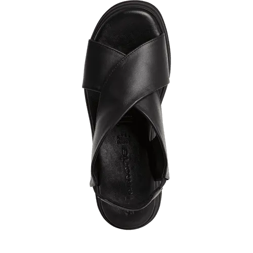 Tamaris Black Platform Sandal|2830344001