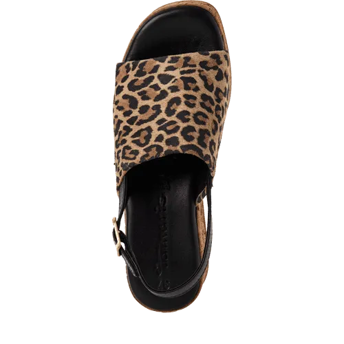 Tamaris Cork Leo Combo Platform Sandal|2839342360