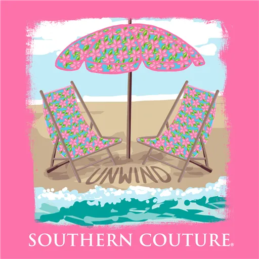 Unwind Beach Chairs - Short Sleeve T-Shirt by Southern Couture