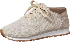 Women Walking Sneaker Tennis Lightweight Gym Workout Breathable Trainer Comfortable Non Slip Solid Color Shoes (White, 8.5)