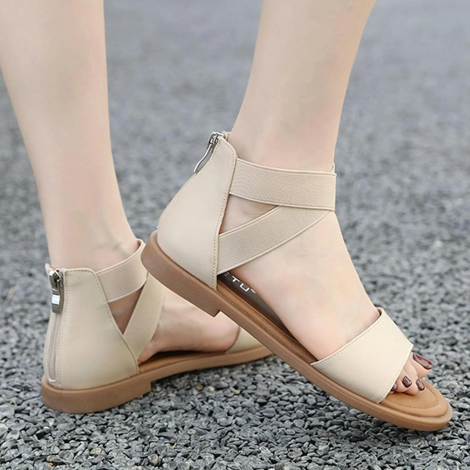 Women's Orthopedic Arch Support Sandals Comfortable Walking Flat Beach Sandals Casual Dressy Vacation Chic Summer