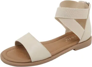 Women's Orthopedic Arch Support Sandals Comfortable Walking Flat Beach Sandals Casual Dressy Vacation Chic Summer