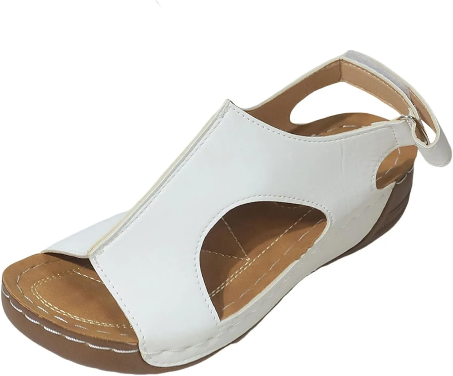 Women's Orthopedic Arch Support Sandals Comfortable Walking Flat Beach Sandals Casual Dressy Vacation Chic Summer