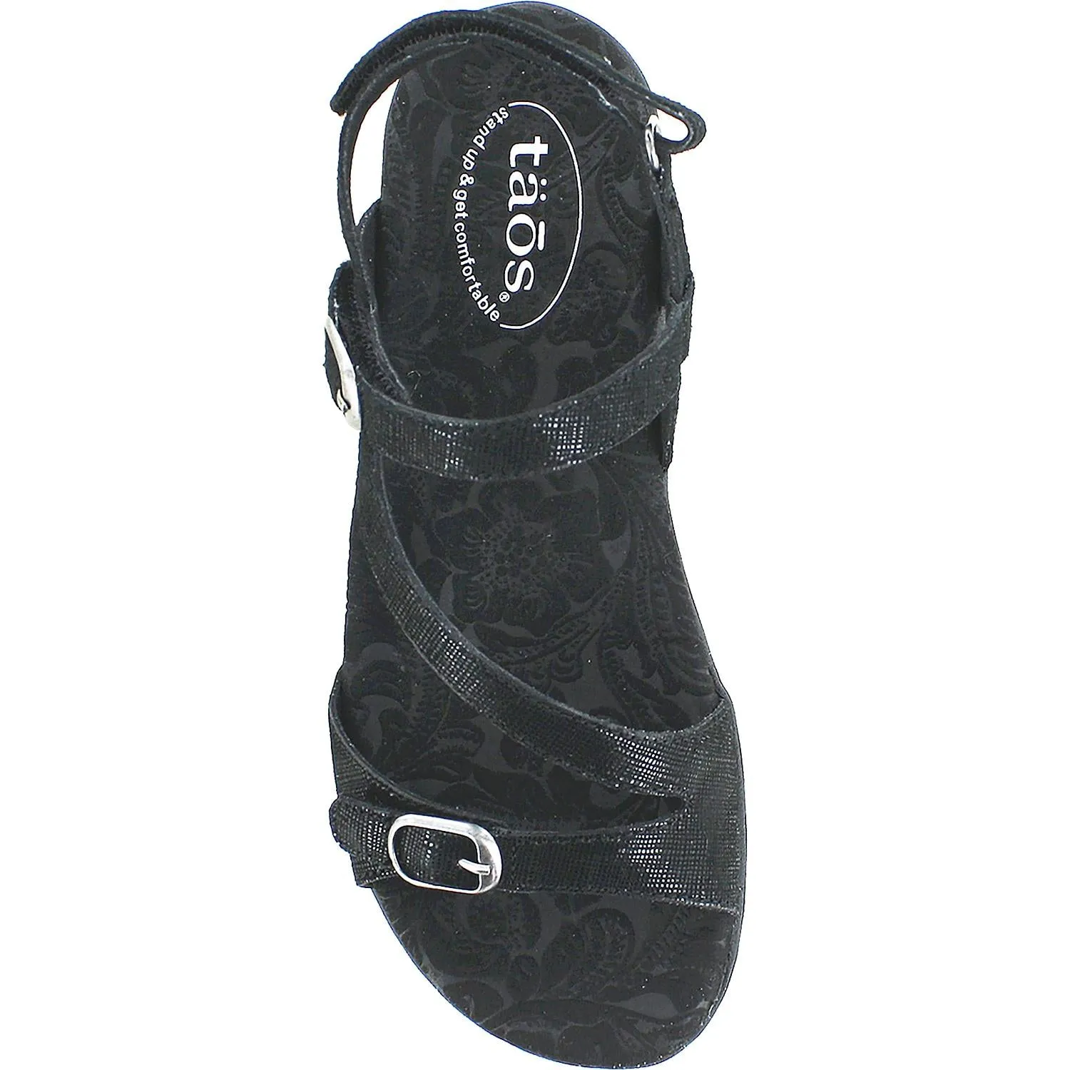 Women's Taos Beauty 2 Black Printed Leather