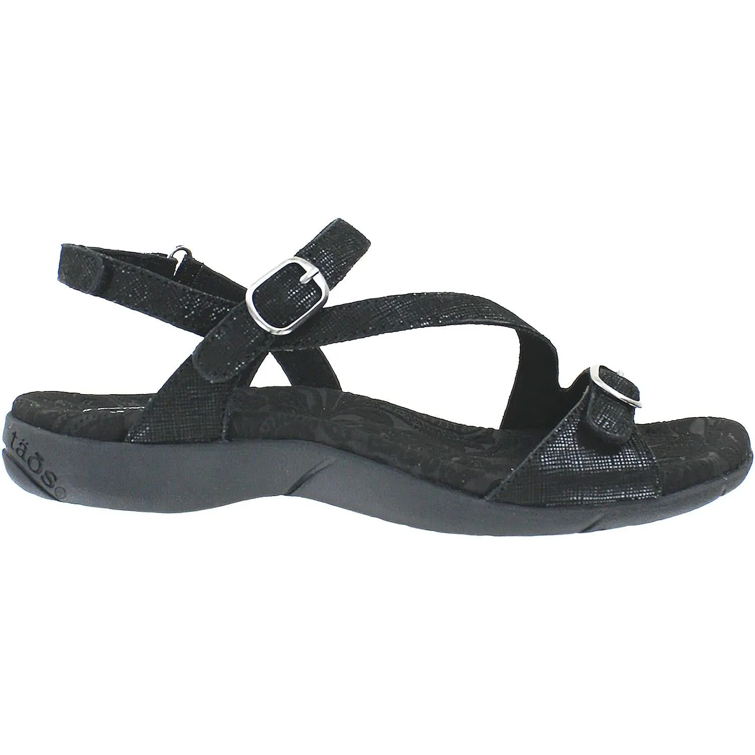 Women's Taos Beauty 2 Black Printed Leather