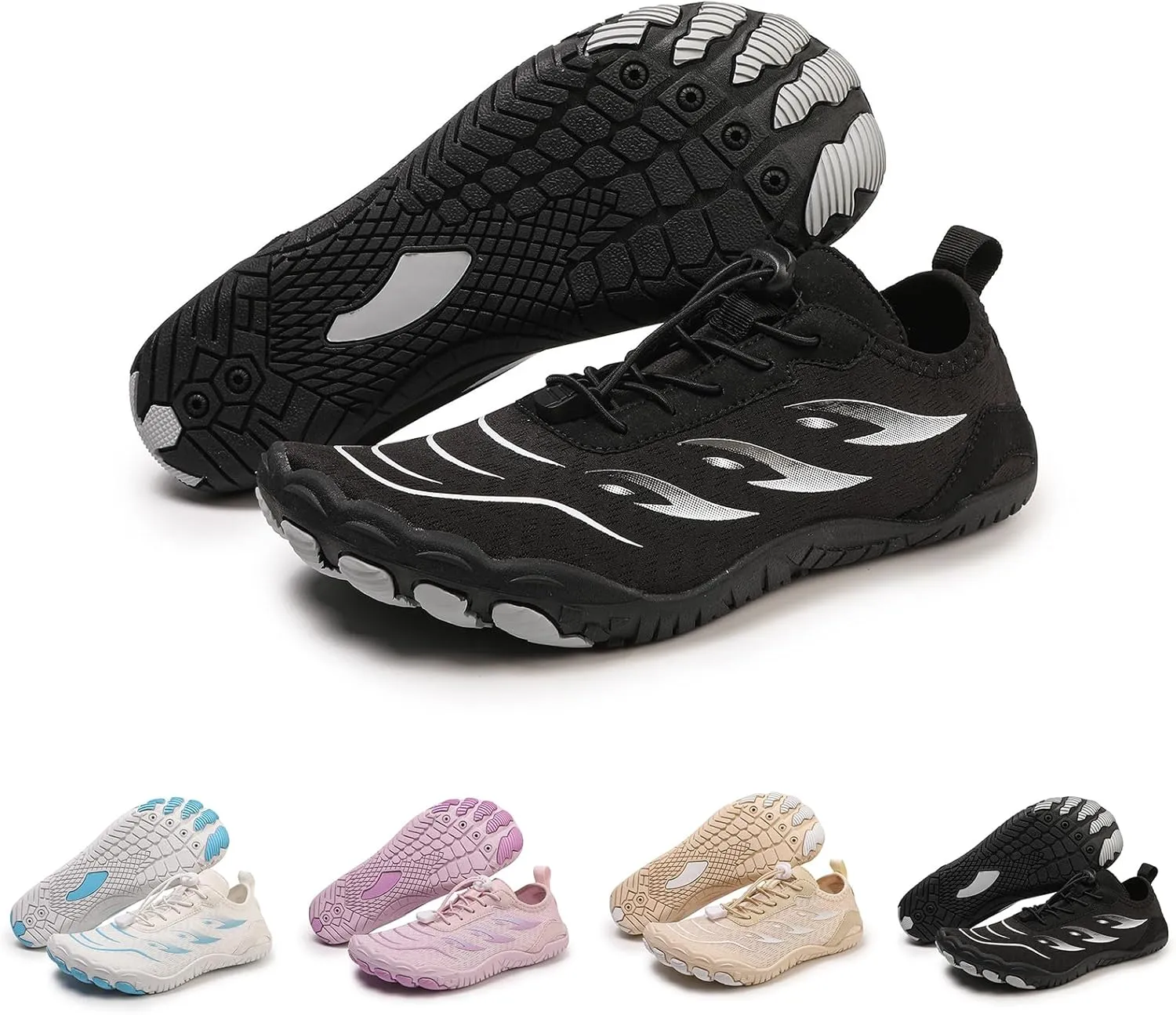 Women's Water Shoe Beach Barefoot Shoes Climbing Pool Footwear Anti-Slip Breathable Lightweight Slip-on Outdoor Sport Hiking Walking Boating Fishing Diving Surfing Waterproof Sneakers Women