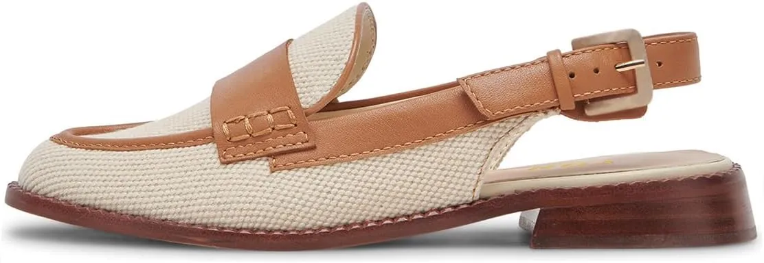 YDN Women Buckle Slingback Pumps Slip On Loafers Block Low Heels Closed Round Toe Dressy Shoes Office Size 4-16 US
